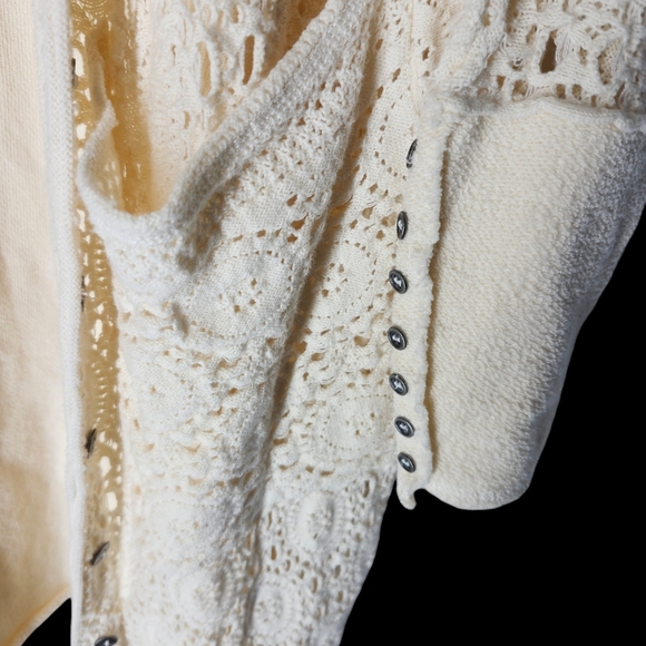 Free People Runaway Cardi Cardigan Ivory size XS T/P - Picture 3 of 6